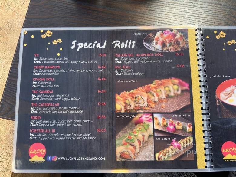 Lucky Sushi & Ramen - Ventura, CA menu_pic