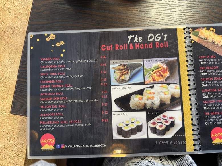 Lucky Sushi & Ramen - Ventura, CA menu_pic
