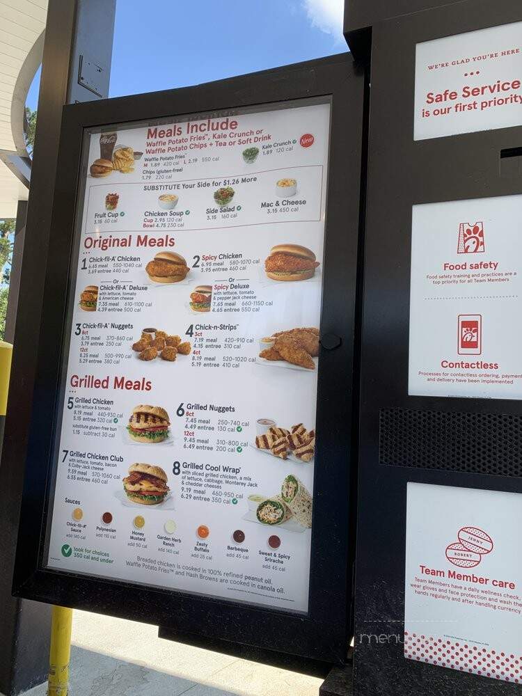Chick-fil-A - Tallahassee, FL menu_pic