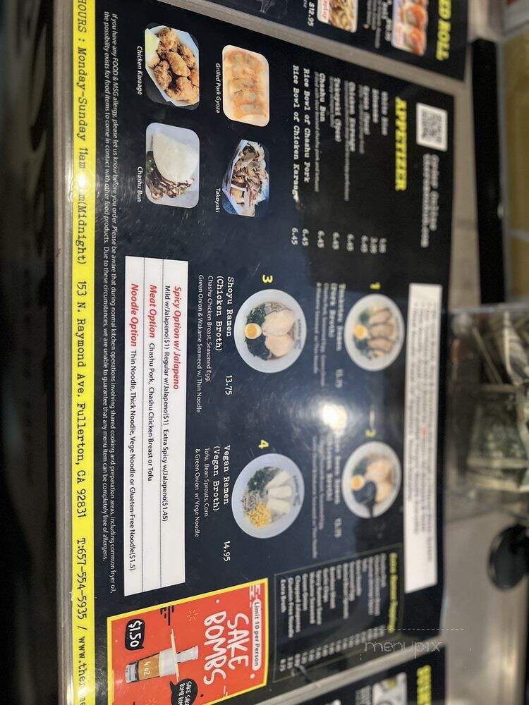 Ramen Hub & Sushi - Fullerton, CA menu_pic