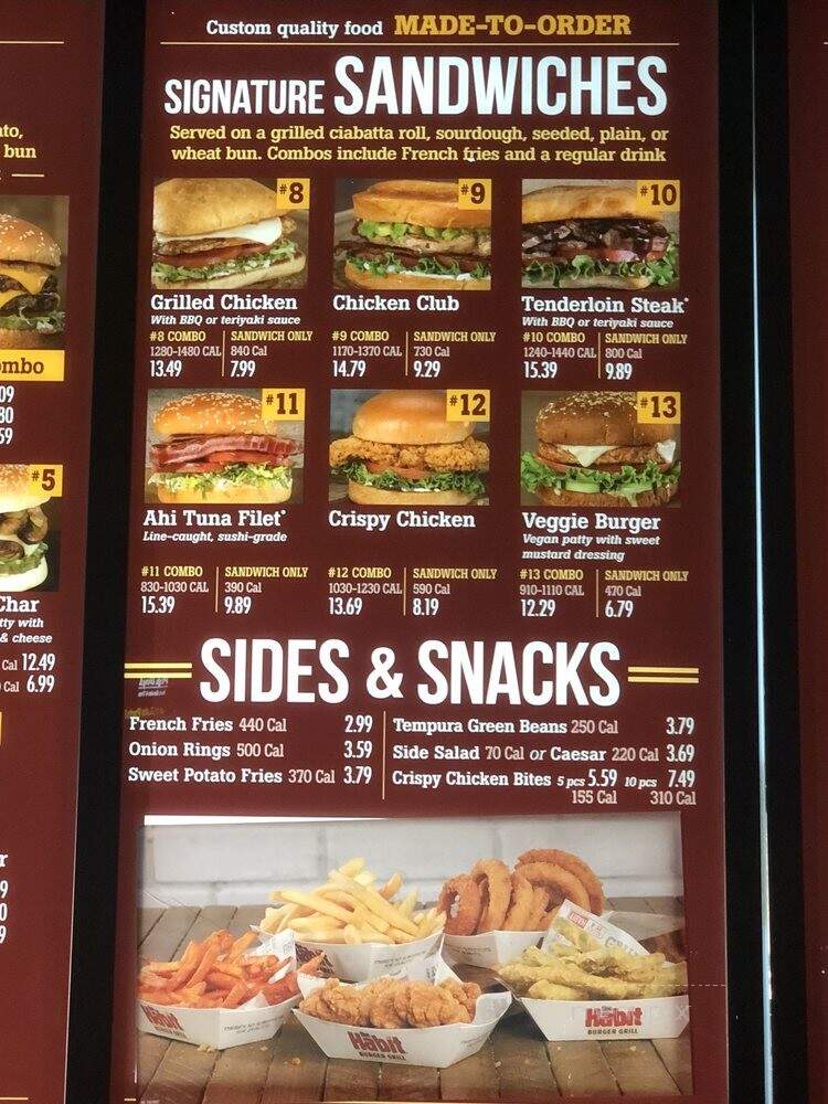 The Habit Burger Grill - Long Beach, CA menu_pic