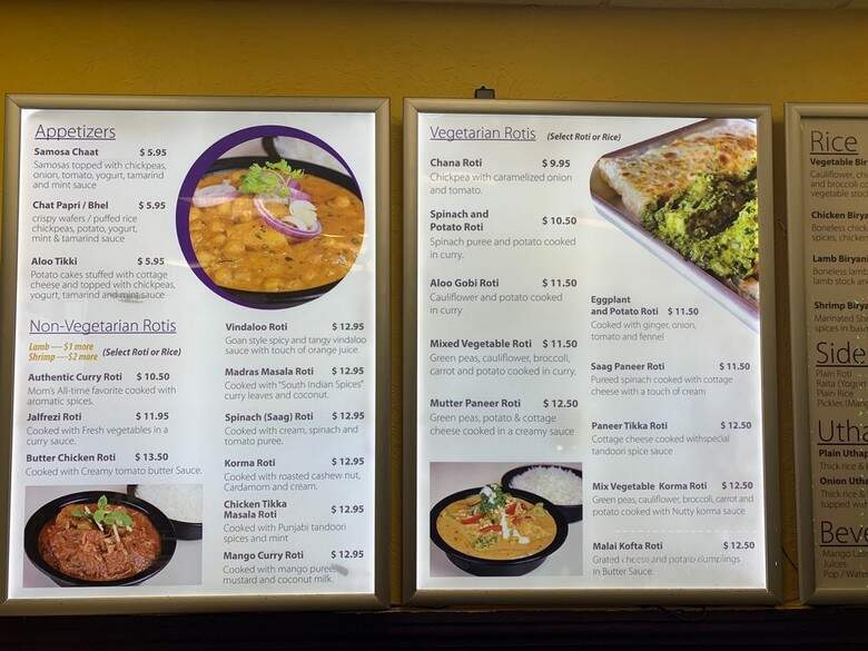 Anna Roti House - Scarborough, ON menu_pic