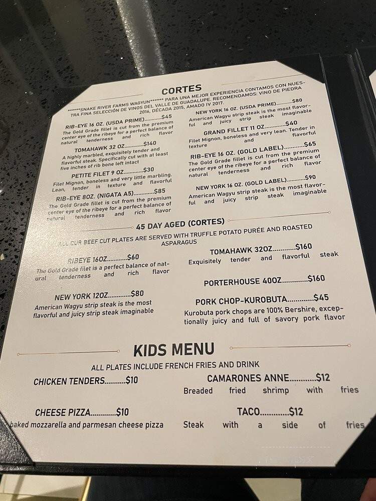 701 Restaurant & Bar - Santa Ana, CA menu_pic