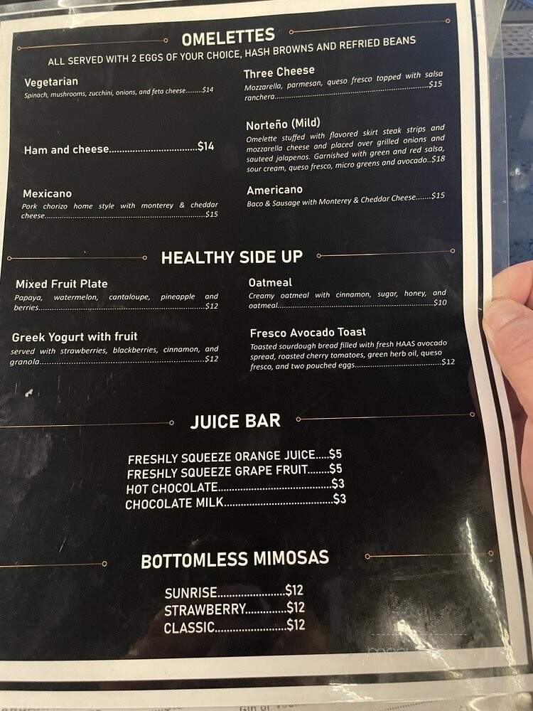 701 Restaurant & Bar - Santa Ana, CA menu_pic