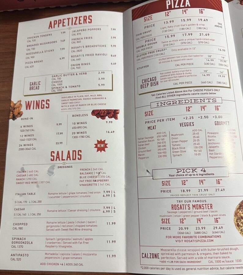Rosati's Pizza - Overland Park, KS menu_pic