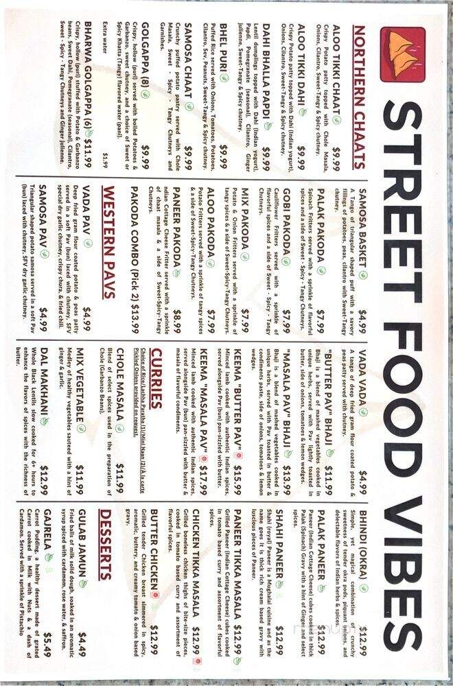 Street Food Vibes - Union City, CA menu_pic