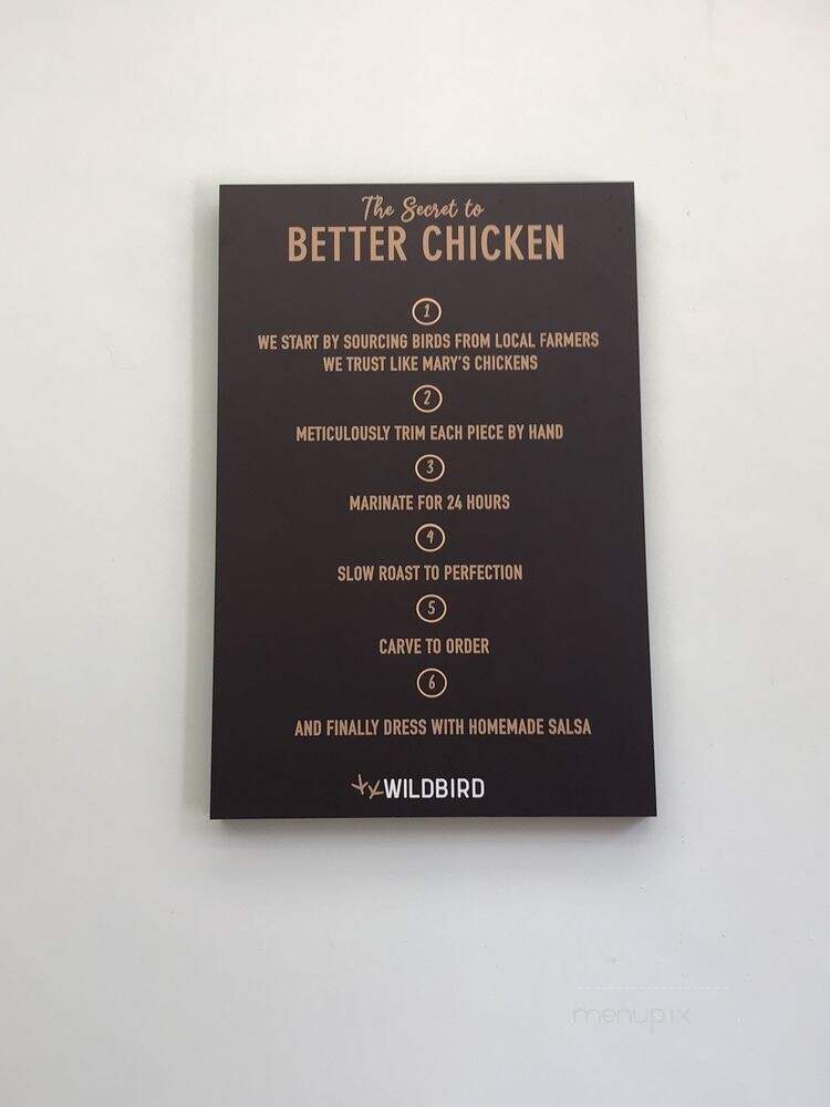Wildbird - Los Angeles, CA menu_pic
