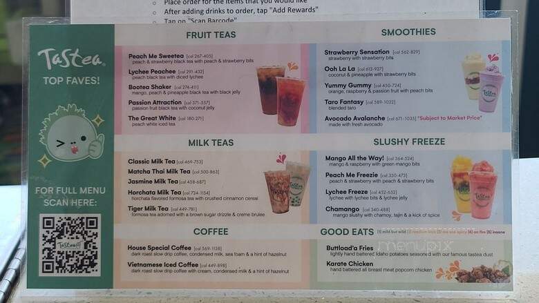 Tastea - Torrance, CA menu_pic