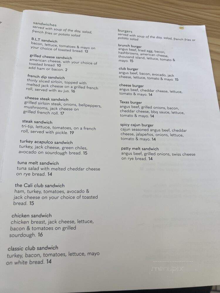 The Breeze Cafe - Newark, CA menu_pic