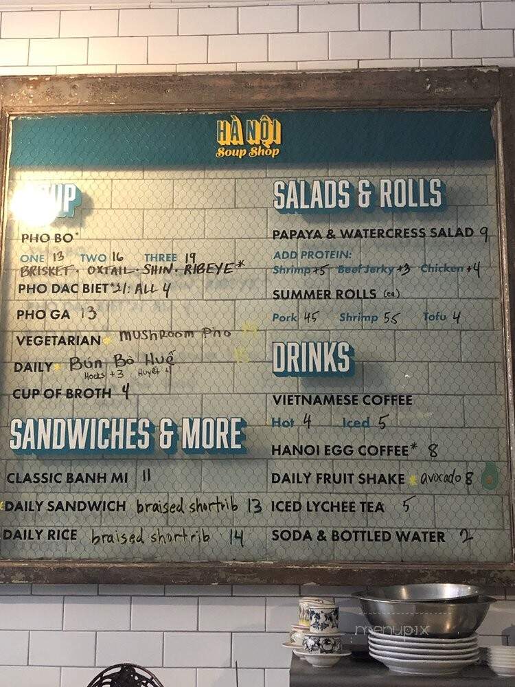 Hanoi Soup Shop - New York, NY menu_pic