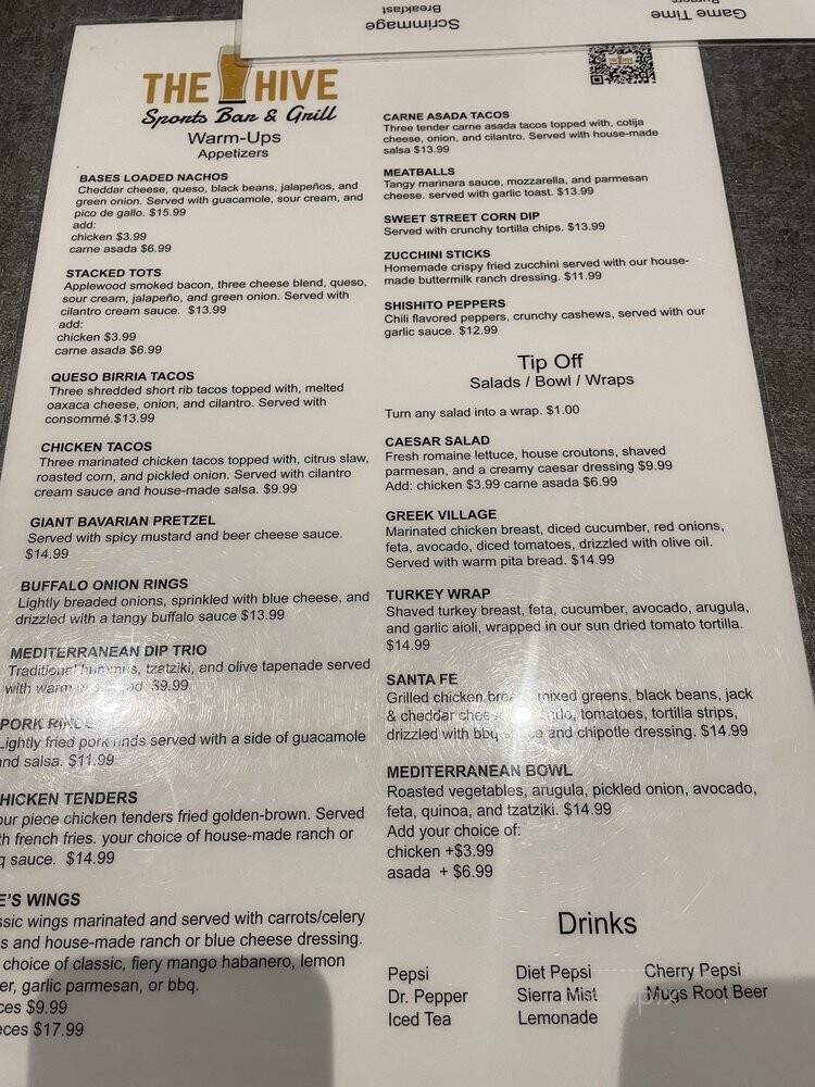 The Hive Sports Bar & Grill - Anaheim, CA menu_pic