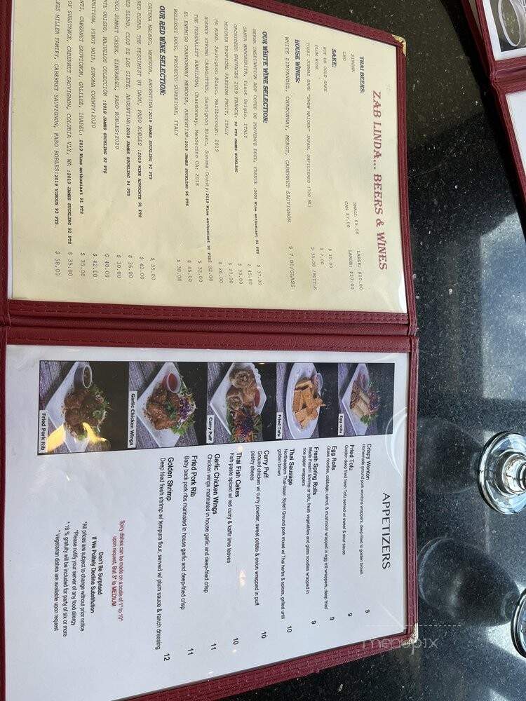 Zab Linda Vista - San Diego, CA menu_pic