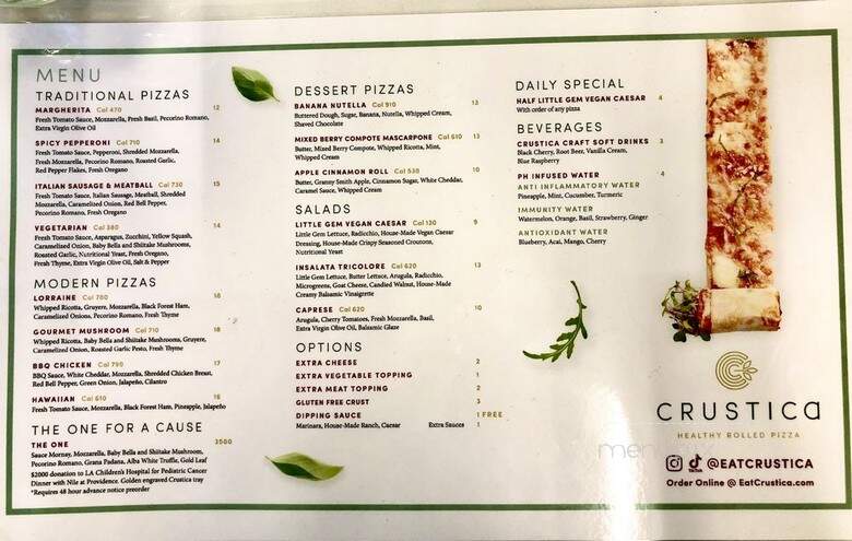 Crustica - West Hollywood, CA menu_pic