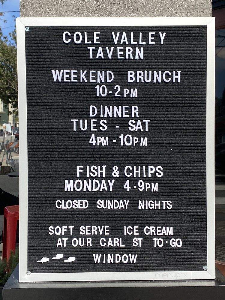 Cole Valley Tavern - San Francisco, CA
