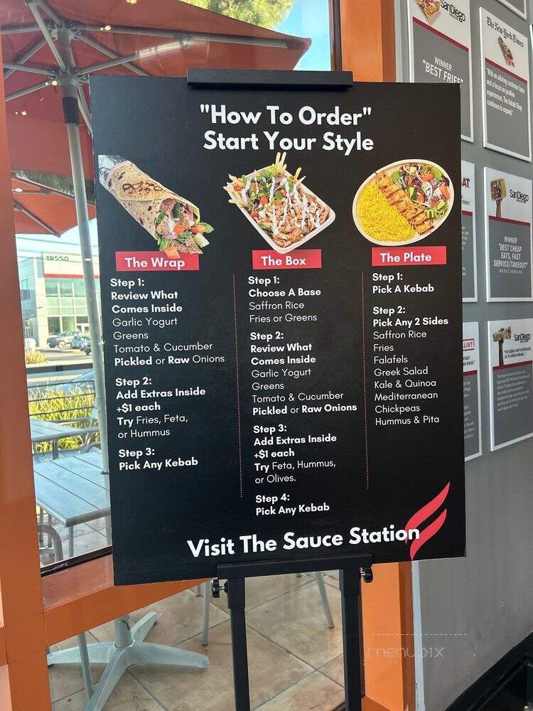 The Kebab Shop - Norhtridge, CA menu_pic