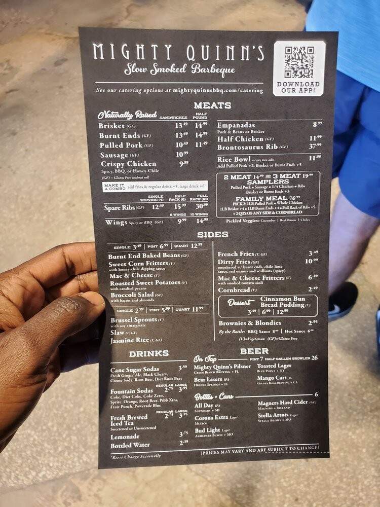 Mighty Quinn's Barbeque - Tampa, FL menu_pic