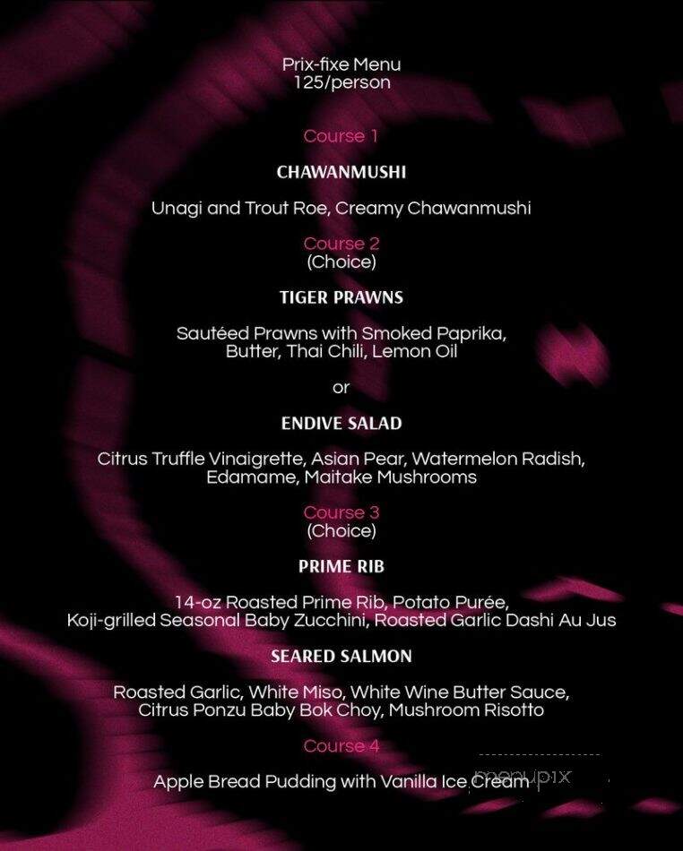 CIR Lounge - Fountain Valley, CA menu_pic
