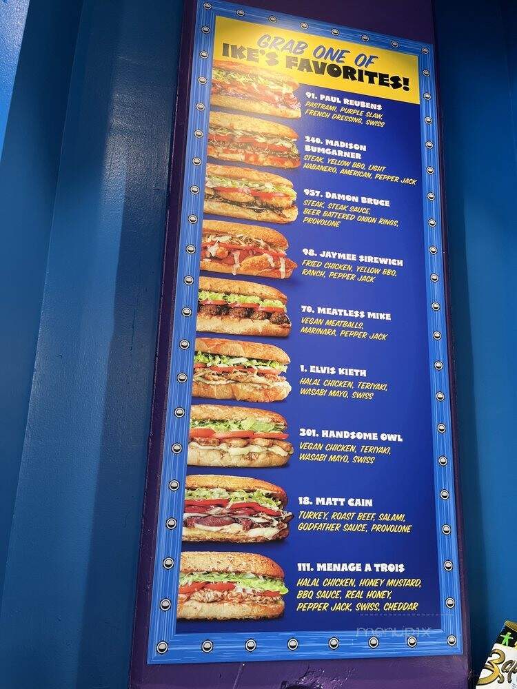 Ike's Love & Sandwiches - Hollywood, CA menu_pic