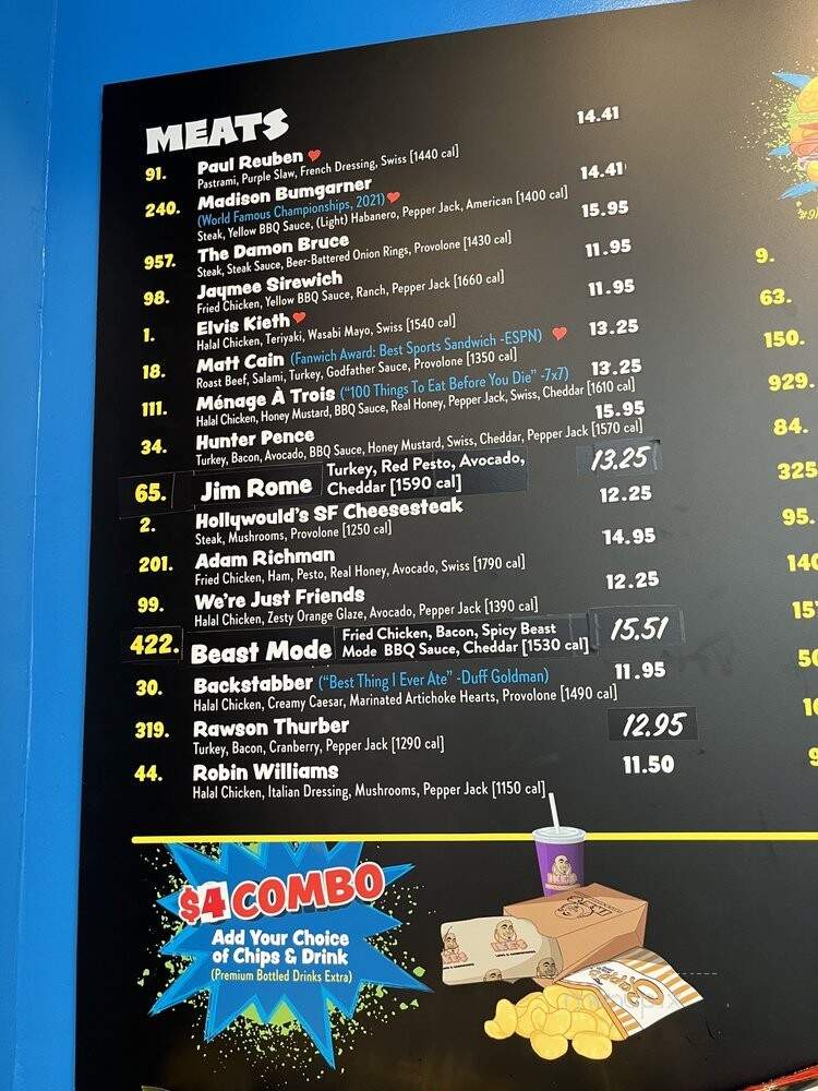 Ike's Love & Sandwiches - Hollywood, CA menu_pic