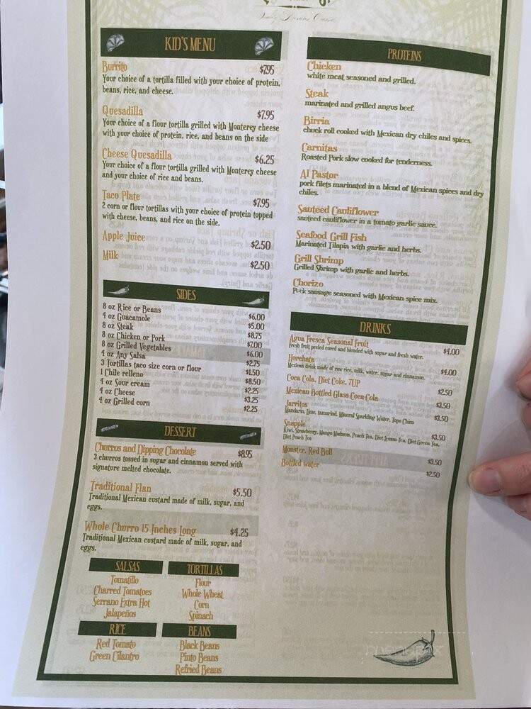 Nina's Taqueria - Los Gatos, CA menu_pic