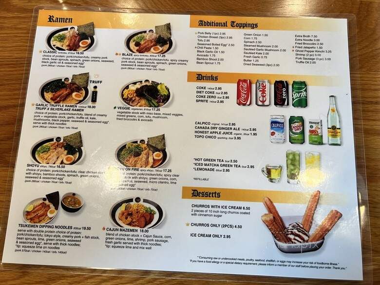 Silverlake Ramen - Burbank, CA menu_pic