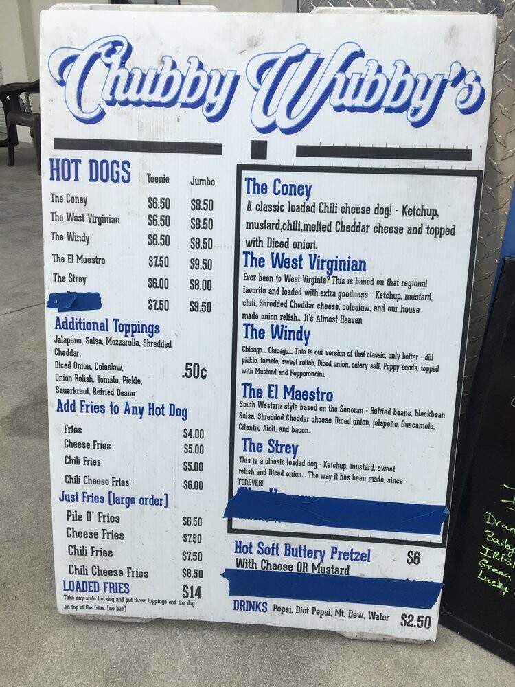 Chubby Wubby's - Sebring, FL menu_pic