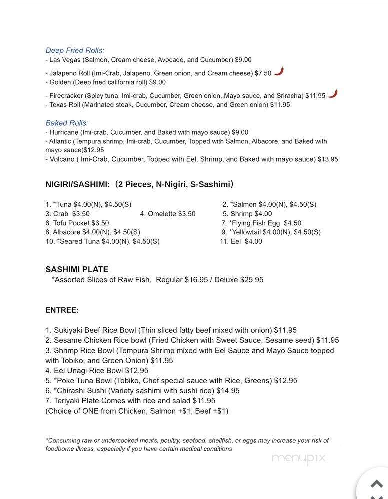 Nami Lily Sushi & Ramen - South Jordan, UT menu_pic