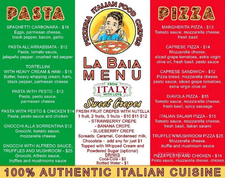 La Baia Italian Food - Lancaster, CA