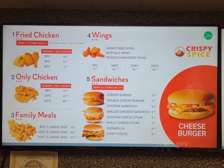 Crispy Spice Halal Grill - Allentown, PA menu_pic