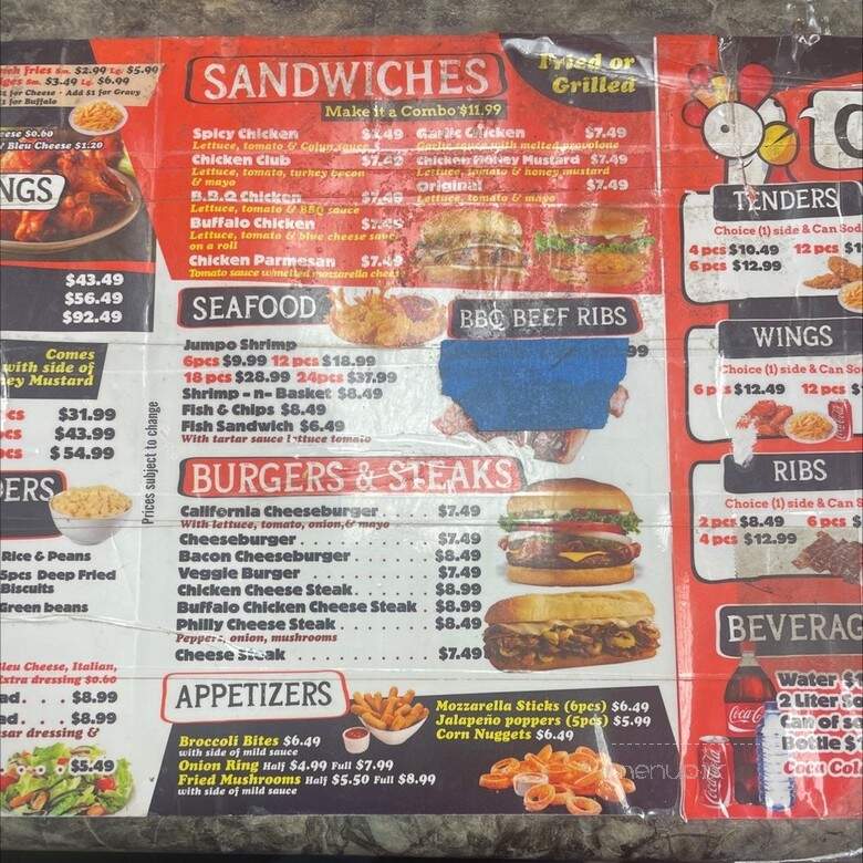 Flamin Kickin Chicken - Morrisville, PA menu_pic