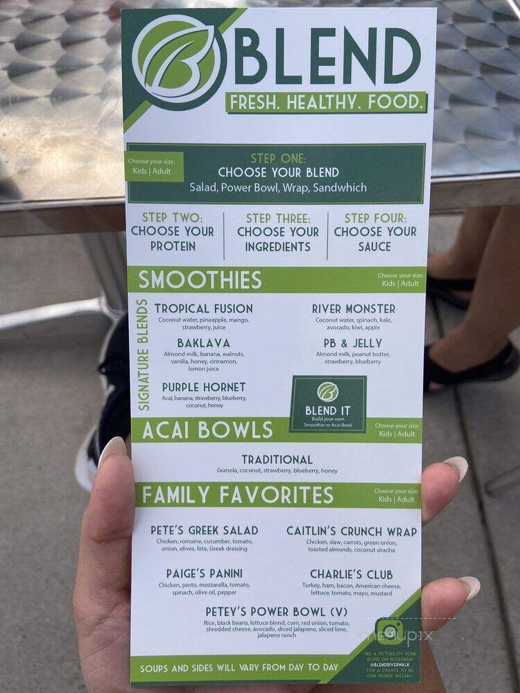 Blend Riverwalk - Rock Hill, SC menu_pic