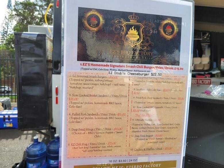 Ezs BBQ Factory - Kapolei, HI menu_pic