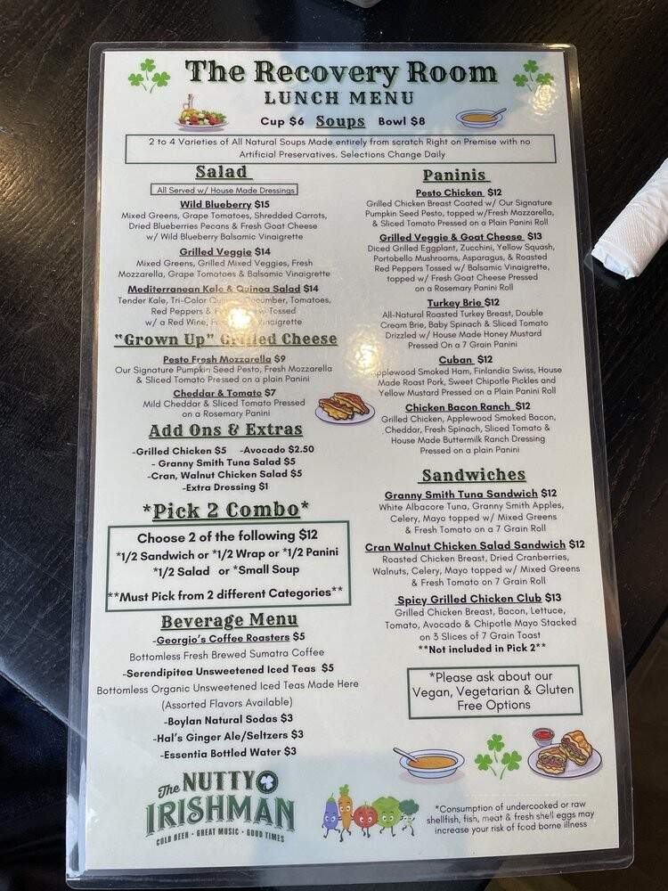 Nutty Recovery Room - Farmingdale, NY menu_pic