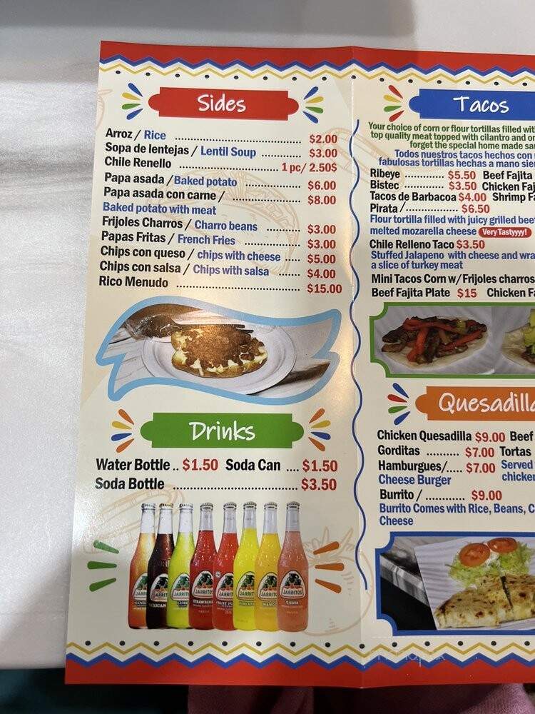 El Asador - Austin, TX menu_pic