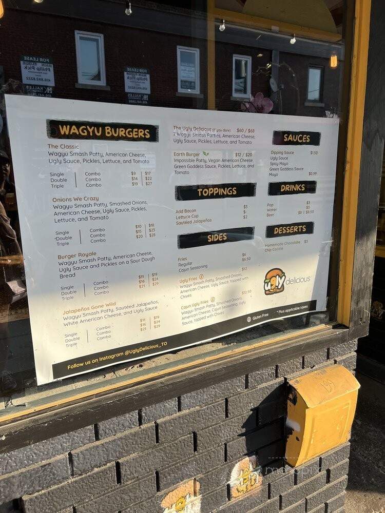 Ugly Delicious - Toronto, ON menu_pic
