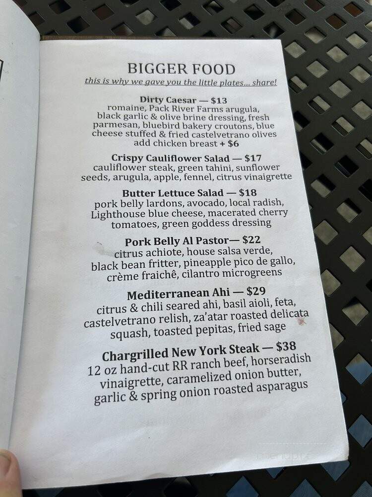 The Bank: Barroom & Eatery - Sandpoint, ID menu_pic