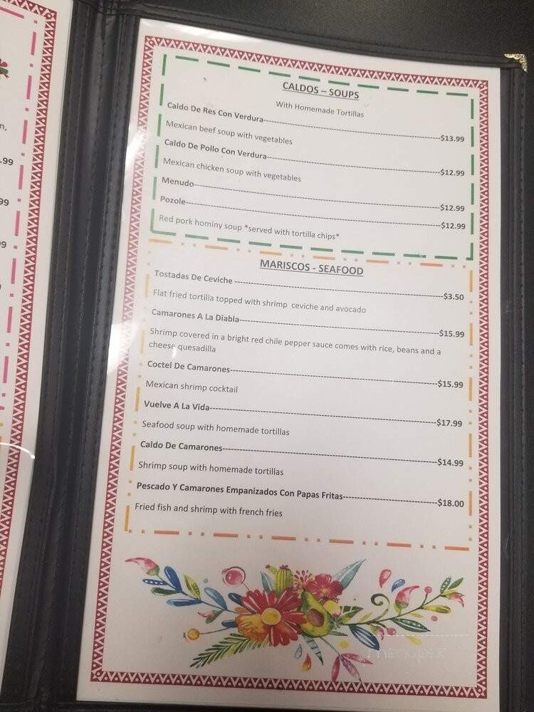 La Cocina de Maria - New Roads, LA menu_pic