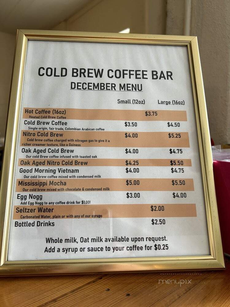Riverboat Coffee - New Orleans, LA menu_pic