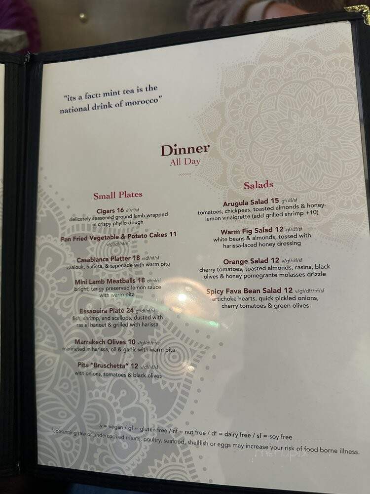 Tara Kitchen - New York, NY menu_pic