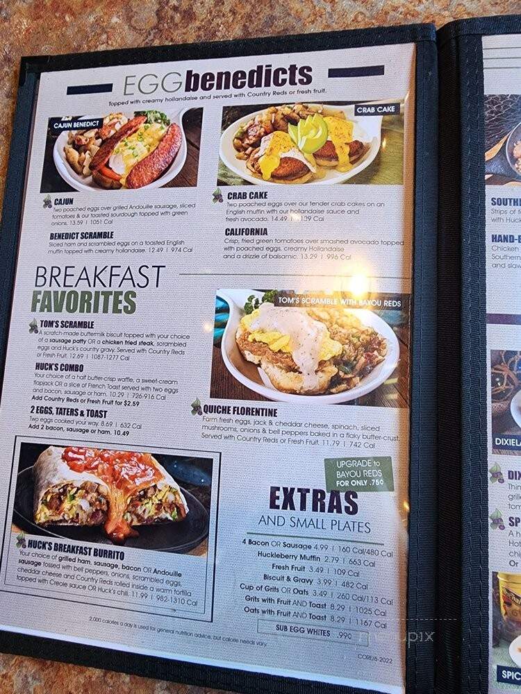 Huckleberry's - Turlock, CA menu_pic