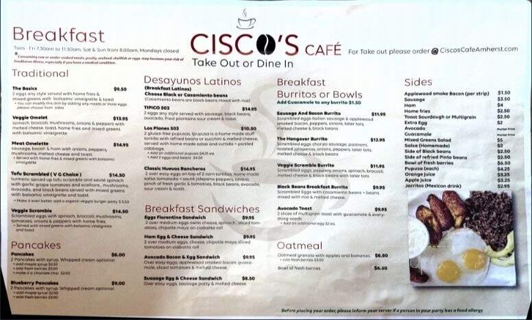 Cisco's Cafe - Amherst, MA