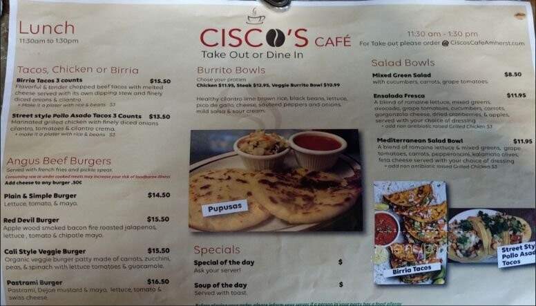 Cisco's Cafe - Amherst, MA