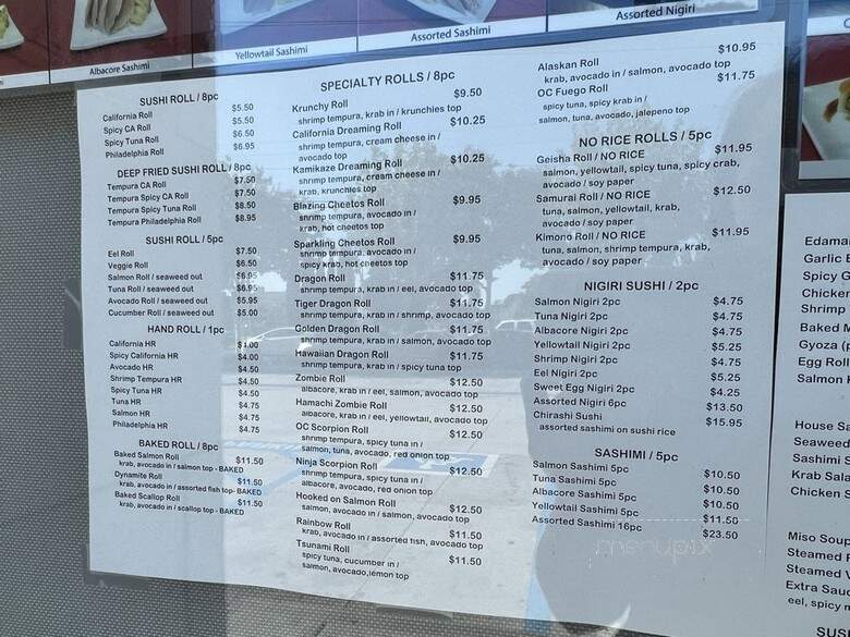 Got Sushi & Grill - Orange, CA menu_pic