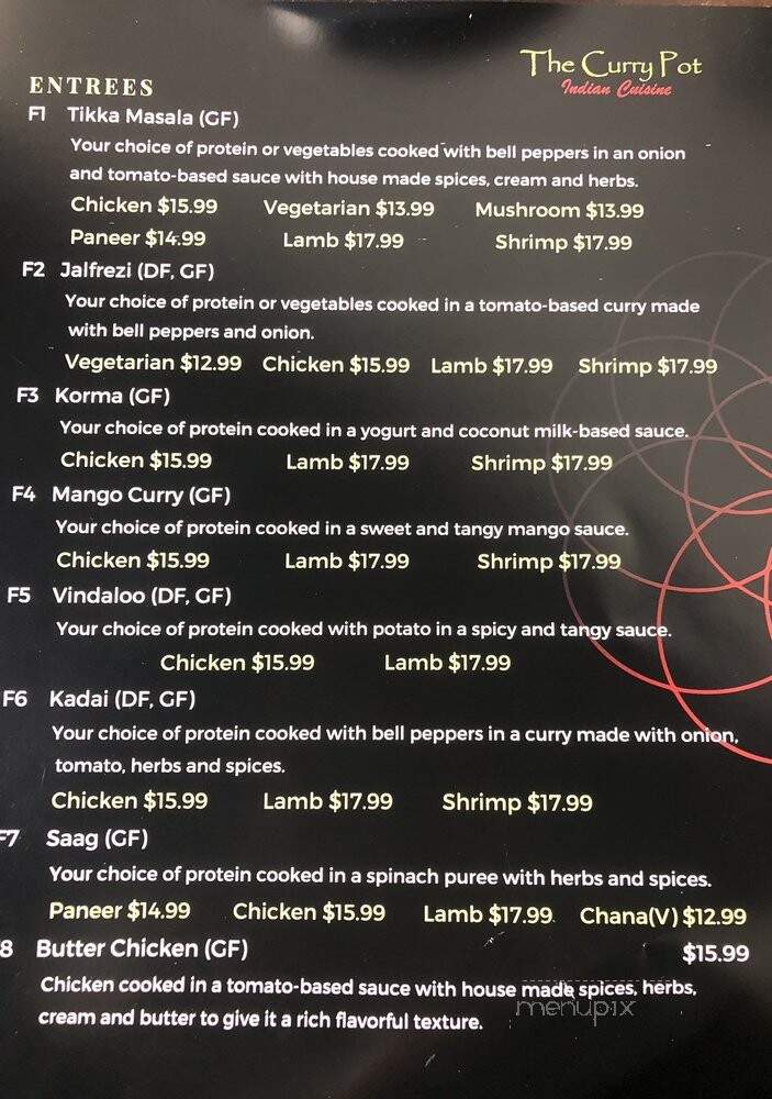 Curry Pot - Wooster, OH menu_pic