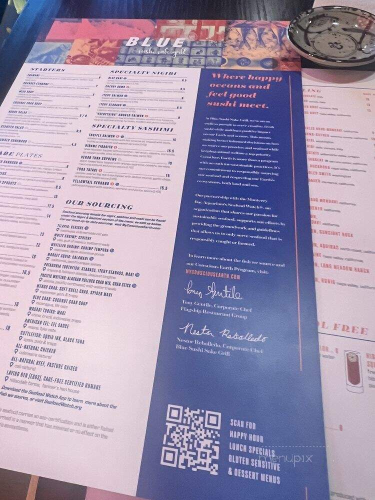 Blue Sushi Sake Grill - Birmingham, AL menu_pic