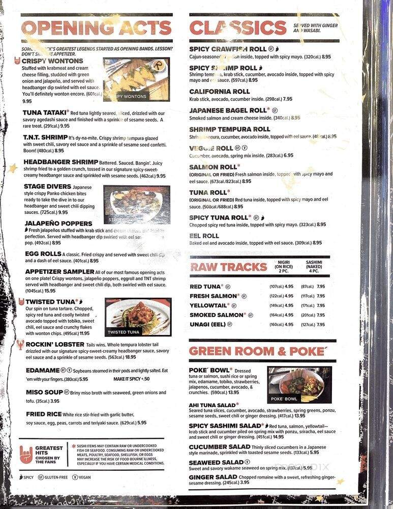 Rock N Roll Sushi - Alpharetta, GA menu_pic