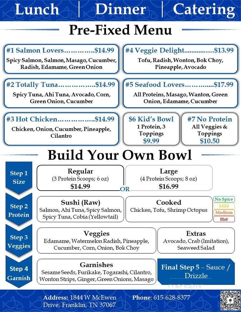 Poki Bowl - Franklin, TN menu_pic