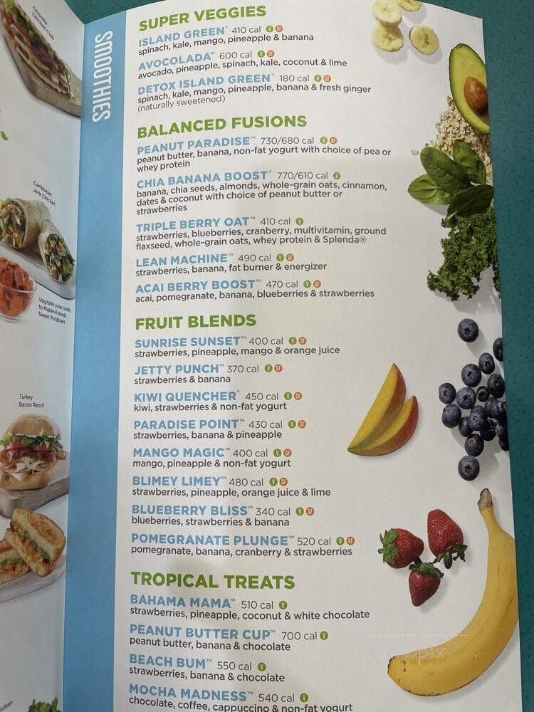 Tropical Smoothie Cafe - Astoria, NY menu_pic