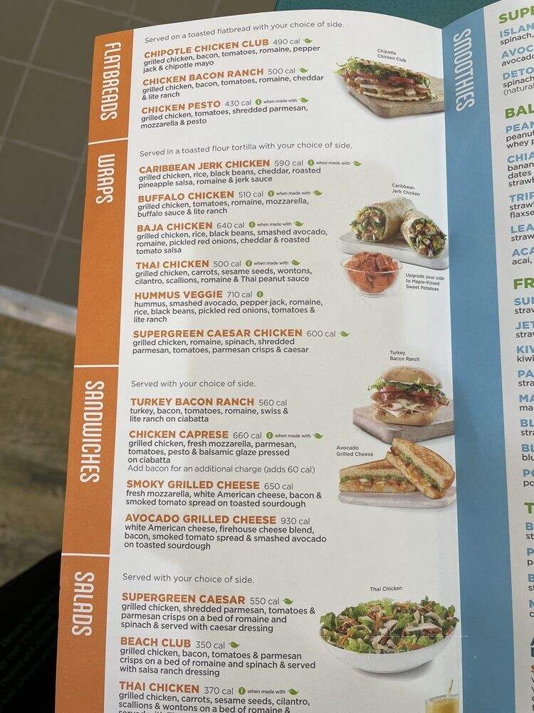 Tropical Smoothie Cafe - Astoria, NY menu_pic