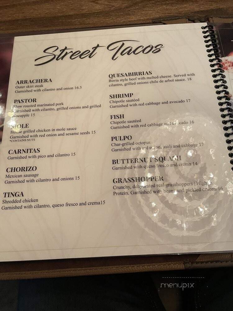 Verde - Zionsville, IN menu_pic